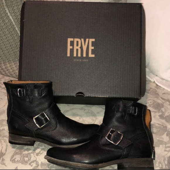 tyler engineer leather boot frye